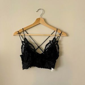 Free People Bralette Black Medium